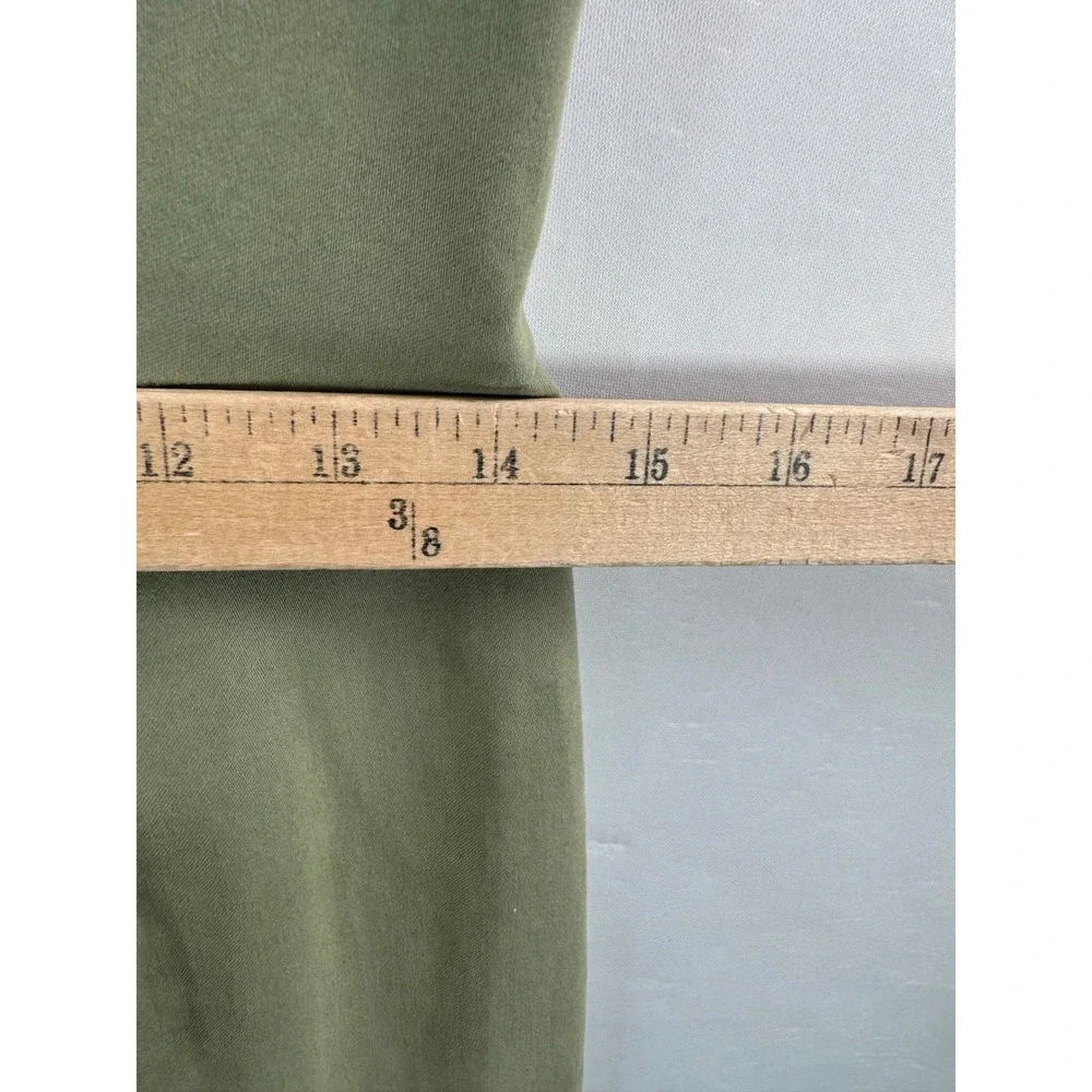 Antonio Melani Sheath Dress sz 6 Olive Green Tie Front money classic